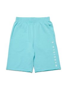 MM6 Maison Margiela Kids Trainingsshorts met logoprint - Blauw
