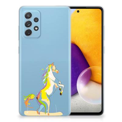 Samsung Galaxy A72 Telefoonhoesje met Naam Horse Color Samsung Galaxy A72 Telefoonhoesje met Naam Horse Color