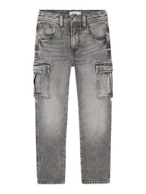 Name it winter cargo jeansbroek jongens - grijs - tapered fit - NkmSilas