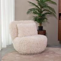 LABEL51 Fauteuil Doodle - Crème - Fluffy - One Size