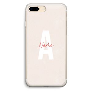 Strawberry Milkshake: iPhone 7 Plus Transparant Hoesje