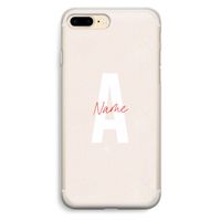 Strawberry Milkshake: iPhone 7 Plus Transparant Hoesje Strawberry Milkshake: iPhone 7 Plus Transparant Hoesje