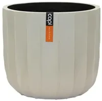 Capi bol craft kunststof bloempot 14x13 cm beige