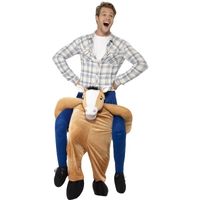Instap dierenpak kostuum paard voor volwassenen - thumbnail