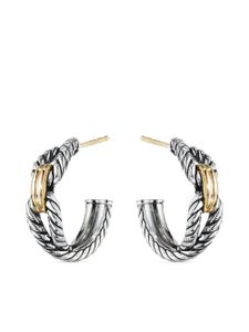 David Yurman créoles Cable Loop en or 18ct et argent sterling (22 mm)