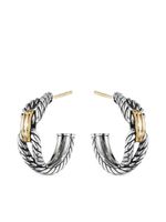 David Yurman créoles Cable Loop en or 18ct et argent sterling