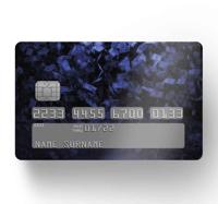 Decoratie stickers creditcard Vallende bankbiljetten concept - thumbnail