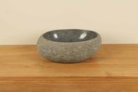 Aufsatzwaschbecken aus Flussstein RM030307, 42x33x15 cm
