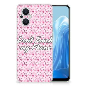 OPPO Reno8 Lite Silicone-hoesje Flowers Pink DTMP