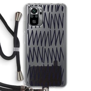 Marrakech Zigzag: Xiaomi Redmi Note 10S Transparant Hoesje met koord