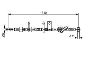 Bosch Handremkabel 1 987 482 184