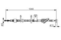 Bosch Handremkabel 1 987 482 184 - thumbnail