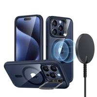 iPhone 15 Pro Snap-and-Stand Charging Bundle - Clear Dark Blue - thumbnail