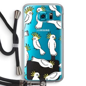 Papegaai: Samsung Galaxy S6 Transparant Hoesje met koord