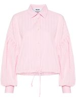 MSGM chemise à lien de resserrage - Rose - thumbnail