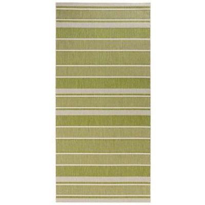 Bougari binnen/buitenvloerkleed Strap - groen - 80x200 cm