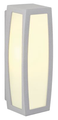 Wandlamp MERIDIAN BOX zilvergrijs 1xE27, met bewegingssensor