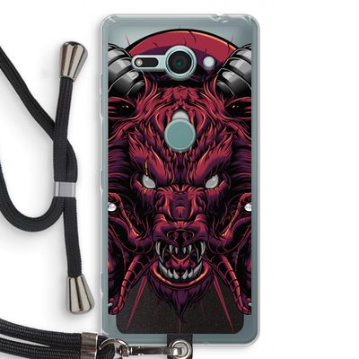 Hell Hound and Serpents: Sony Xperia XZ2 Compact Transparant Hoesje met koord