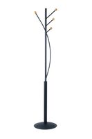 MAUL kapstok Aura metaal, hoogte 180cm, 4 ophanghaken, zwart RAL9004 - thumbnail