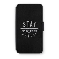 Stay true: iPhone X Flip Hoesje