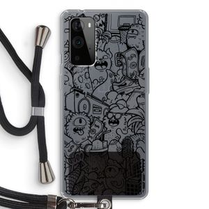 Vexx Black City : OnePlus 9 Pro Transparant Hoesje met koord
