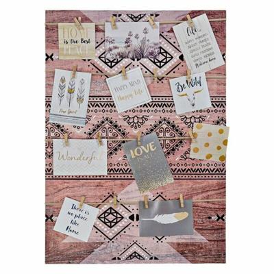 Fotolijstje DKD Home Decor Bruin Canvas Etnisch 50,5 x 3,5 x 70 cm