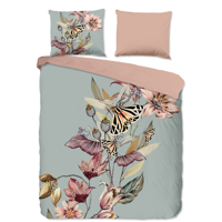Dekbedovertrek Katoen Lyave Natuur & Bloemen 140x200 Cm Good Morning - Dekbed-Discounter.nl