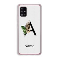 Charcoal Flora: Samsung Galaxy A51 5G Transparant Hoesje