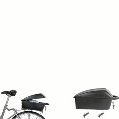 Polisport Topkoffer luxe - zwart (vaste montage op drager)