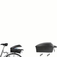 Polisport Topkoffer luxe - zwart (vaste montage op drager)