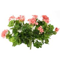 Kunstbloemen boeketje Oostenrijkse geranium - lichtroze - 40 cm   -