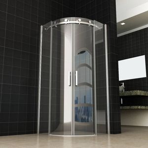 Douchecabine Kwartrond 90x90x200 cm 8 mm Anti Kalk Nano Glas Aqua Splash