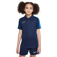Nike Dri-Fit Academy 23 Polo Kids Donkerblauw Blauw Wit - thumbnail