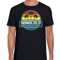 Honolulu zomer t-shirt / shirt Honolulu bikini beach party zwart voor heren