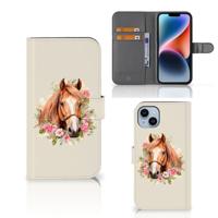Telefoonhoesje | Met pasjeshouder | voor iPhone 15 Plus Paard