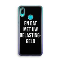 Belastinggeld - Zwart: Huawei P Smart (2019) Transparant Hoesje