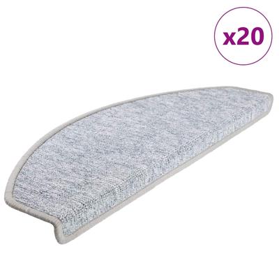 Trapmatten 20 st 65x24x4 cm lichtgrijs