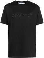 Off-White t-shirt en coton à logo embossé - Noir