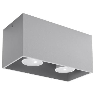 Plafondlamp QUAD grijs
