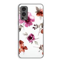 Geschilderde bloemen: OnePlus Nord 2 5G Transparant Hoesje