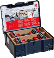 Bessey kliklamp lijmklemmen in systainer | 16 stuks - klis