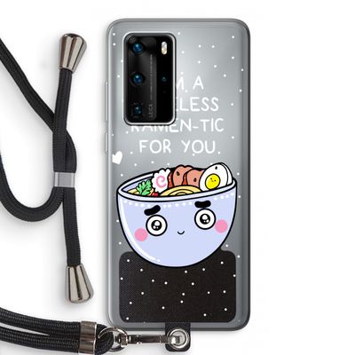 I'm A Hopeless Ramen-Tic For You: Huawei P40 Pro Transparant Hoesje met koord