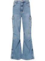 LIU JO pantalon cargo en jean - Bleu