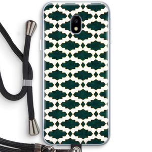 Moroccan tiles: Samsung Galaxy J3 (2017) Transparant Hoesje met koord