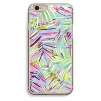 Tropical Palms Blue: iPhone 6 / 6S Transparant Hoesje Tropical Palms Blue: iPhone 6 / 6S Transparant Hoesje