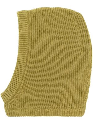 Rick Owens cagoule en maille à design nervuré - Vert