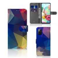 Samsung Galaxy A71 | Book Case | Polygon Dark