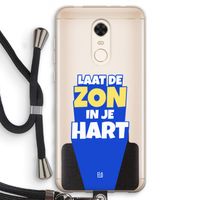 Laat de zon in je hart: Xiaomi Redmi 5 Transparant Hoesje met koord