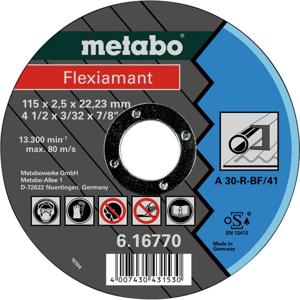 Metabo 616770000 Doorslijpschijf recht 115 mm 25 stuk(s) Metaal