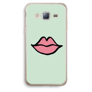 Kusje: Samsung Galaxy J3 (2016) Transparant Hoesje